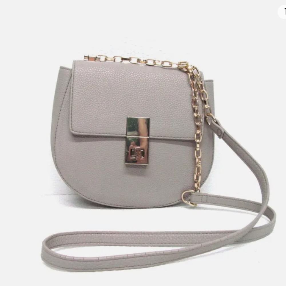 EXPRESS FAUX LEATHER PURSE GRAY